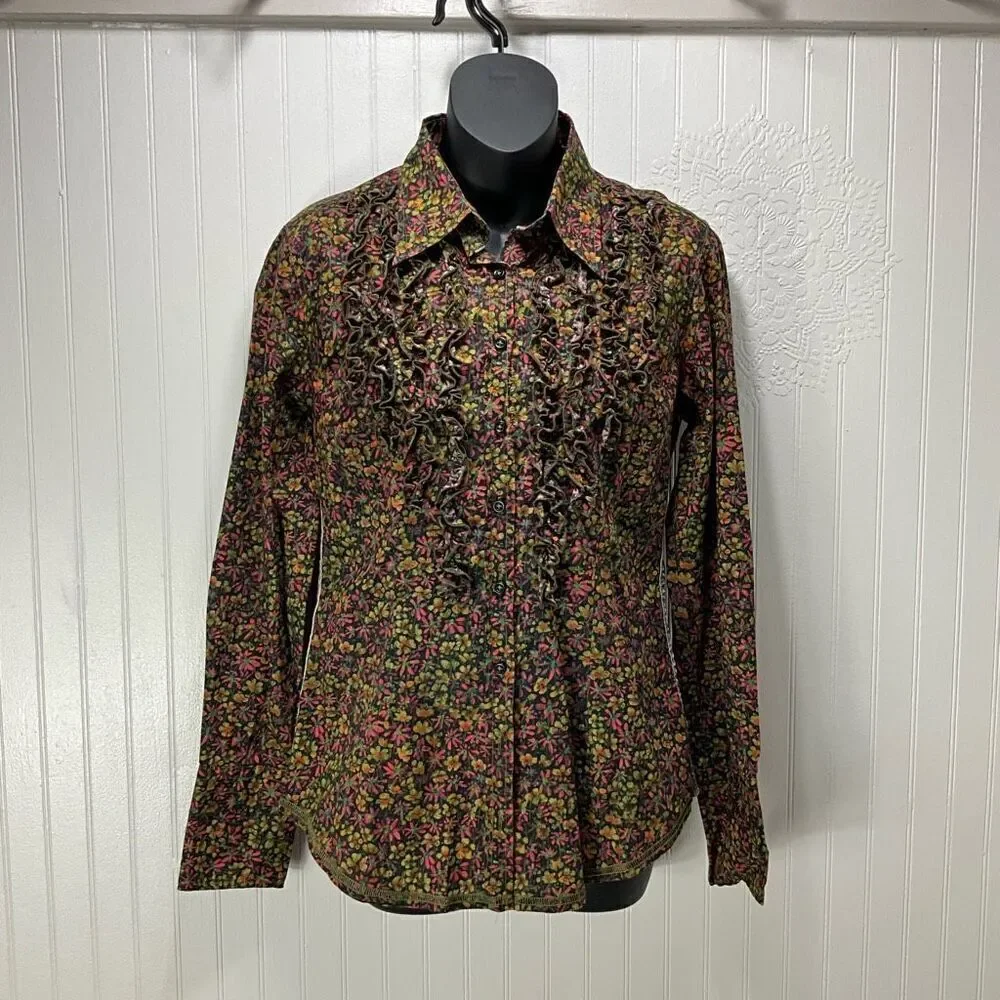 GEORG ROTH Ruffle Front Blouse - Picture 1 of 6